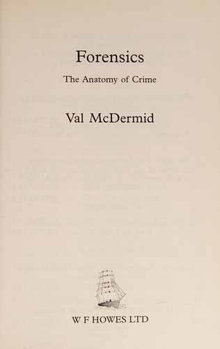 Val McDermid: Forensics (2015, WF Howes Ltd)